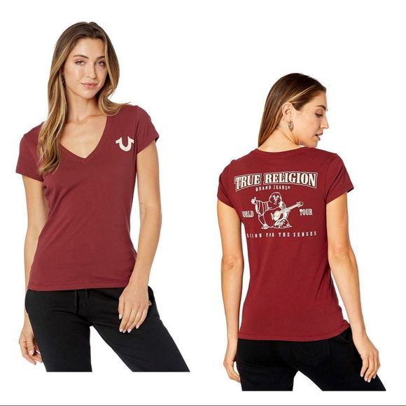 True Religion Tops - True Religion Classic Buddha Short Sleeve Shirt